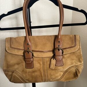 Vintage Coach Suede 9674 Satchel
